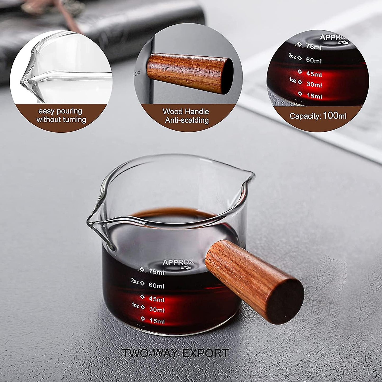 Espresso Cup with Wooden Handle