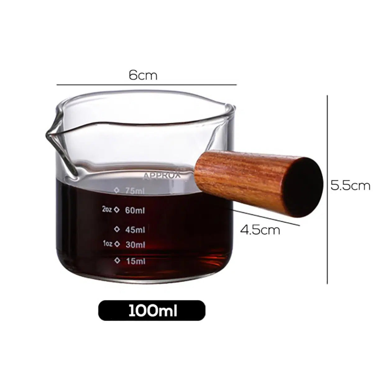 Espresso Cup with Wooden Handle