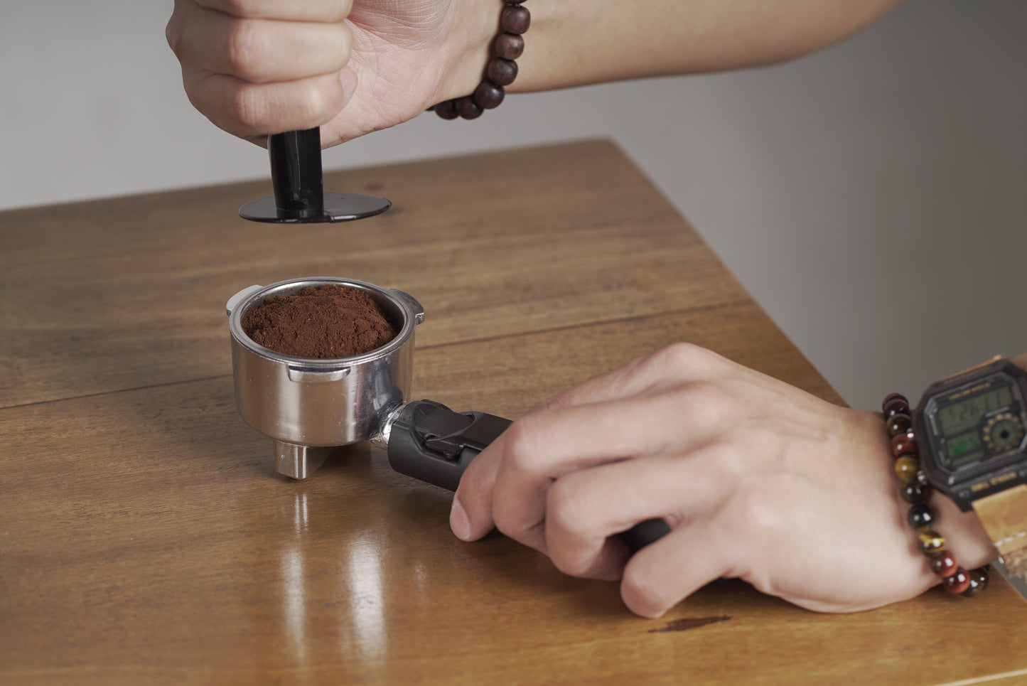 Plastic Espresso Tamper with Scooper