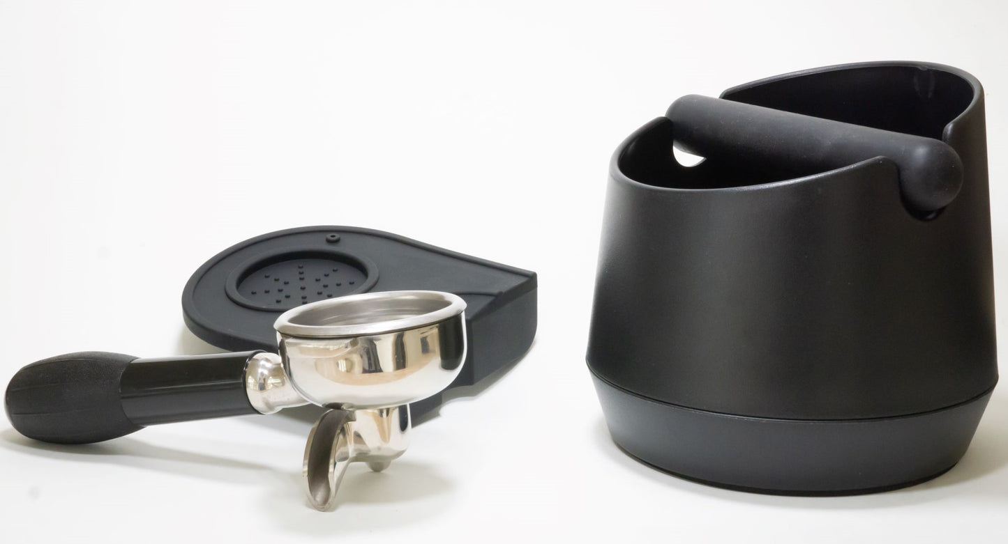 Espresso Grounds Knock Box with Detachable Knock Bar