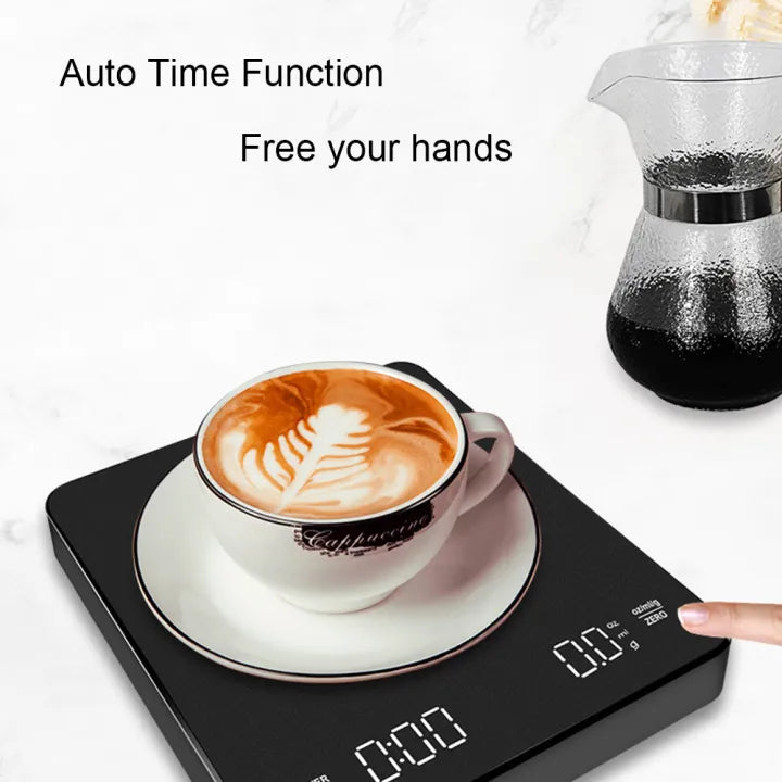 Rechargeable Digital Coffee Scale with Automatic Timer