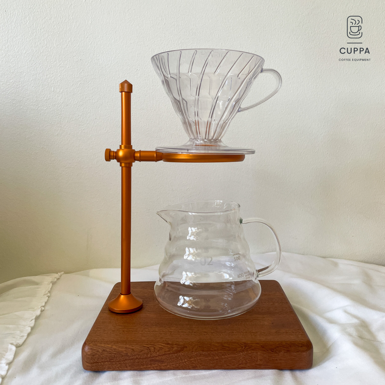 Cuppa Adjustable Coffee Drip Rack - High grade Bronzed Aluminum on Woo ...