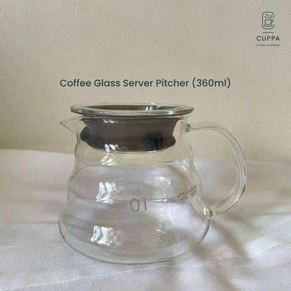 Cuppa Coffee Glass Server Pitcher