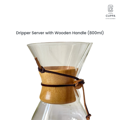 Cuppa Chemex Dripper Server with Wooden Handle