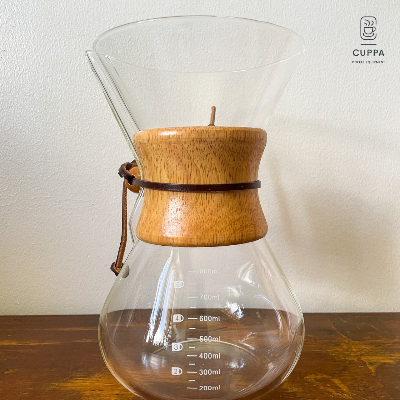 Cuppa Chemex Dripper Server with Wooden Handle