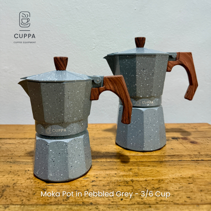 Moka Pot - Pebbled Grey 3/6 Cup