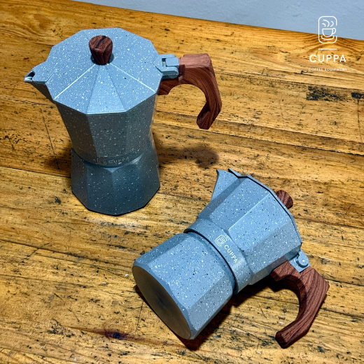 Moka Pot - Pebbled Grey 3/6 Cup