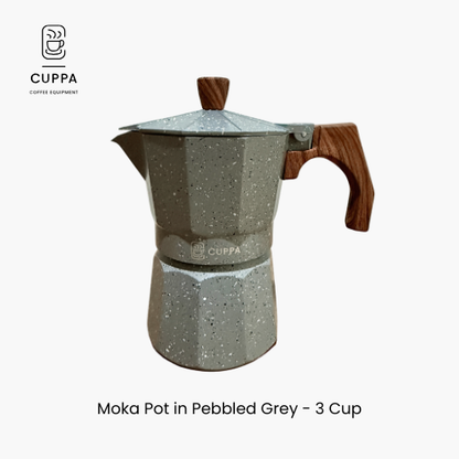 Moka Pot - Pebbled Grey 3/6 Cup