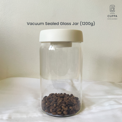 Cuppa Vacuum Sealed Glass Jar 500g 950g 1250g