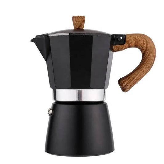 Moka Pot in Matte Black - 6 cup