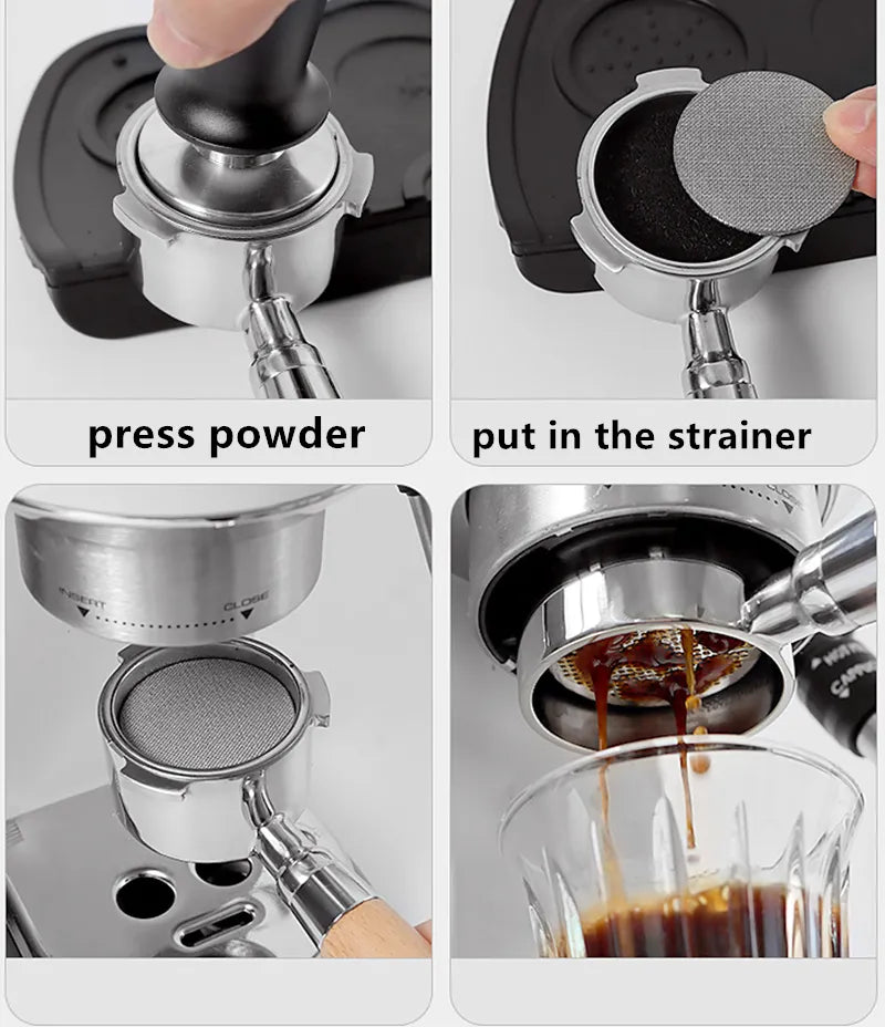 2 Filterhouders Voor Espressomachines - 1 Puck Screen En 1 Koffiefunctie Herbruikbare Zeefhouderaccessoires Roestvrij Staal Voor Cafe En Restaurant 51 Mm Koffieaccessoires 2 Filterhouders Voor Espressomachines - 1 Puck Screen En 1 Koffiefunctie Herbruikbare Zeefhouderaccessoires Roestvrij Staal Voor Cafe En Restaurant 51 Mm Koffieaccessoires