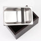 Wooden Knock Box with Removable Stainless Dish